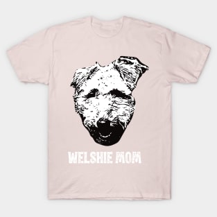 Welshie Mom Welsh Terrier Design T-Shirt